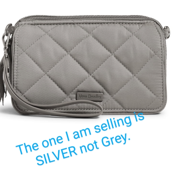 Vera Bradley RFID Silver Wallet Accordion - Picture 3 of 10